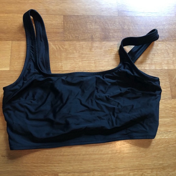 Black Scoop Neck Bikini - Picture 1 of 3